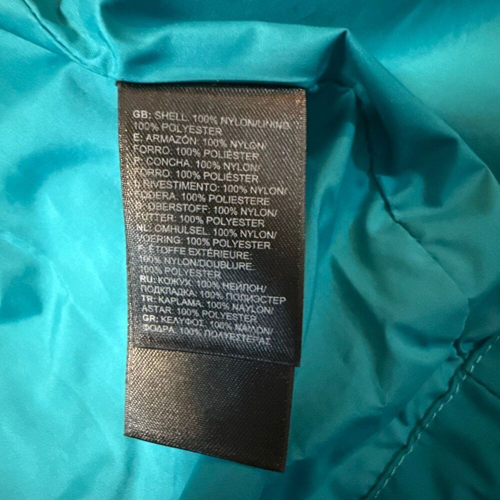 Women's The North Face Jacket size medium Full Dual Zipper Dry Vent NF0A2SVK aqu - Picture 7 of 10
